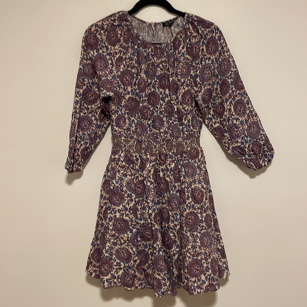 J Crew XS Paisley Dress w/ Pockets